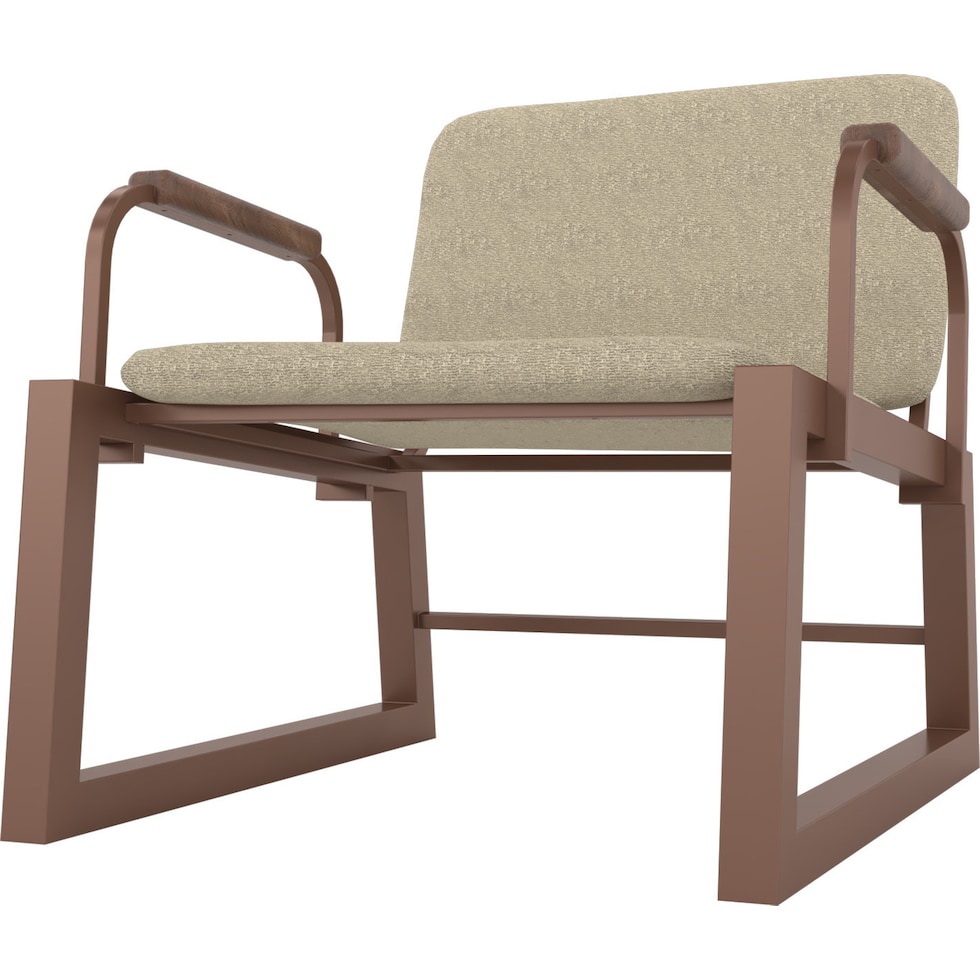 amadeus light brown accent chair   