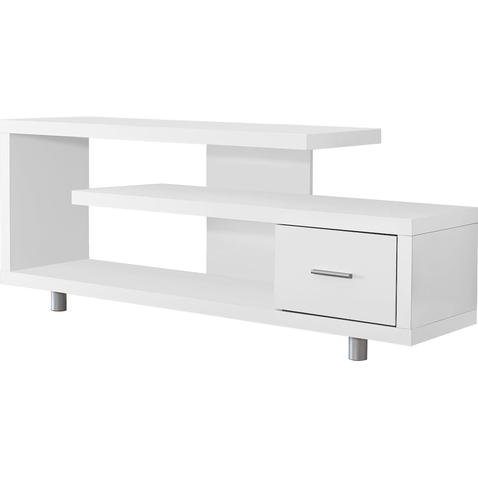 amado white tv stand   