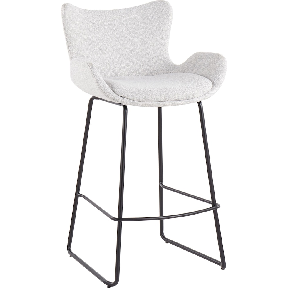 amalia black gray counter height stool   