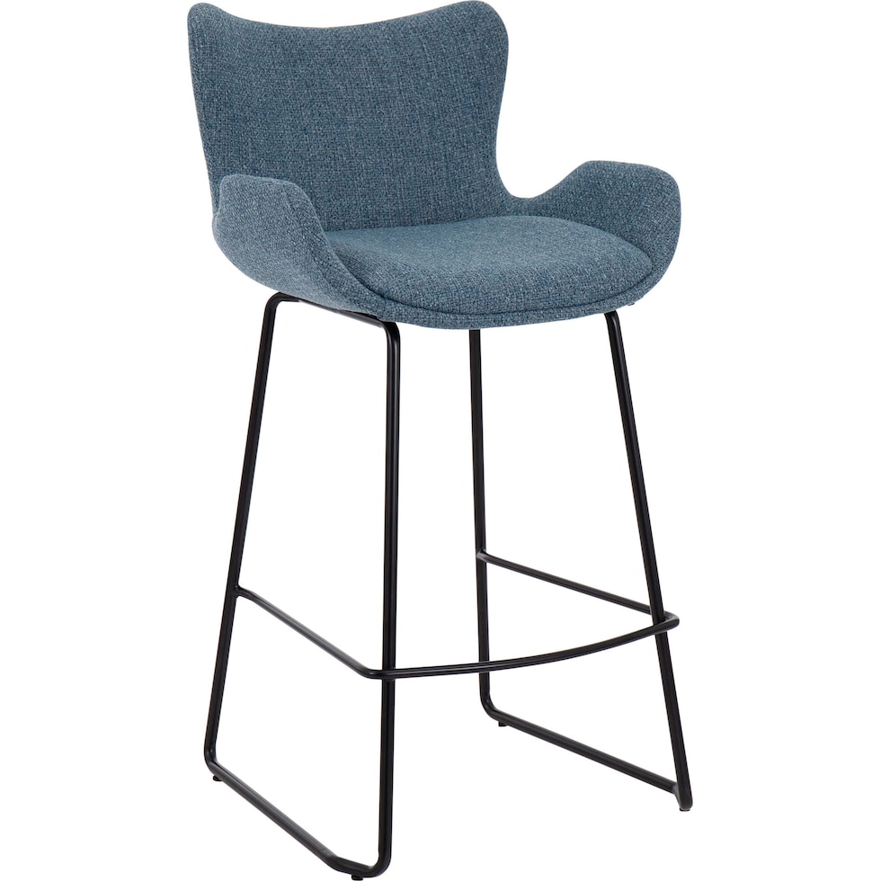 amalia blue counter height stool   