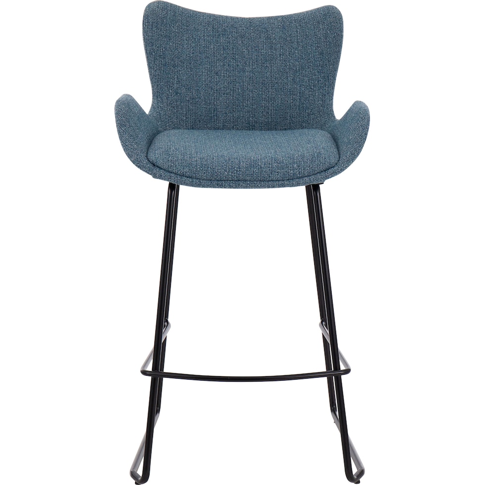 amalia blue counter height stool   