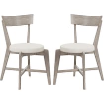 amanda gray dining chair   