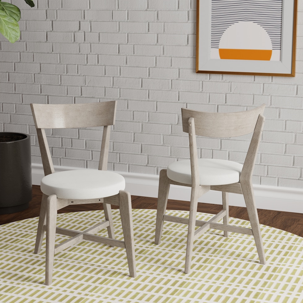 amanda gray dining chair   