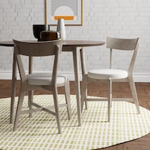 amanda gray dining chair   