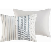 amari blue white full queen bedding set   