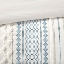 amari blue white full queen bedding set   