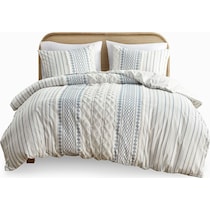 amari blue white king california king bedding set   