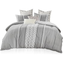 amari gray full queen bedding set   