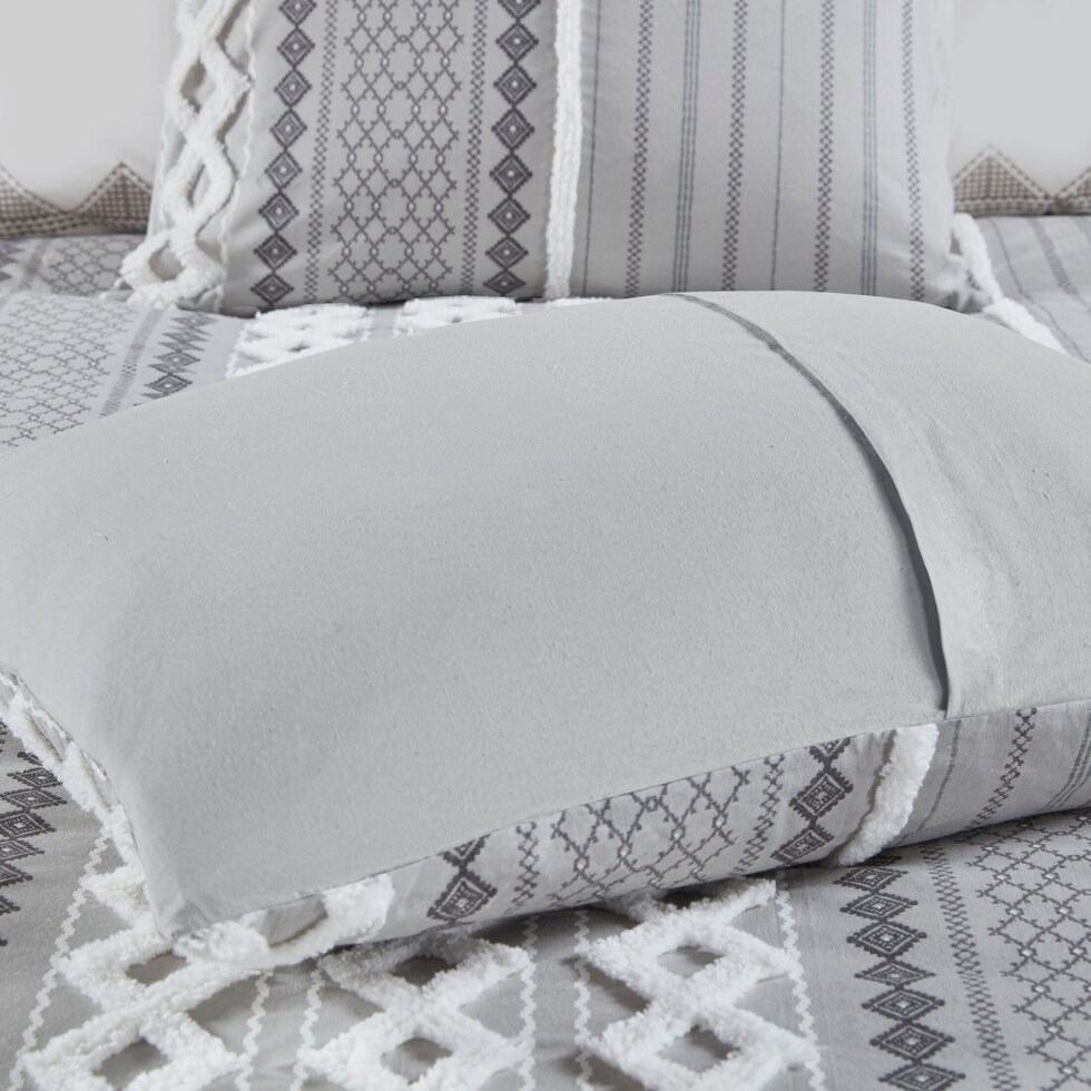 amari gray full queen bedding set   