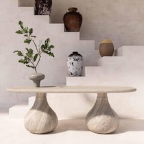 amarillo neutral dining table   