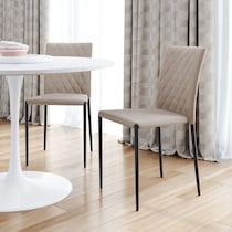 amber white dining chair   