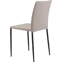 amber white dining chair   