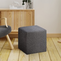 ambre gray ottoman   