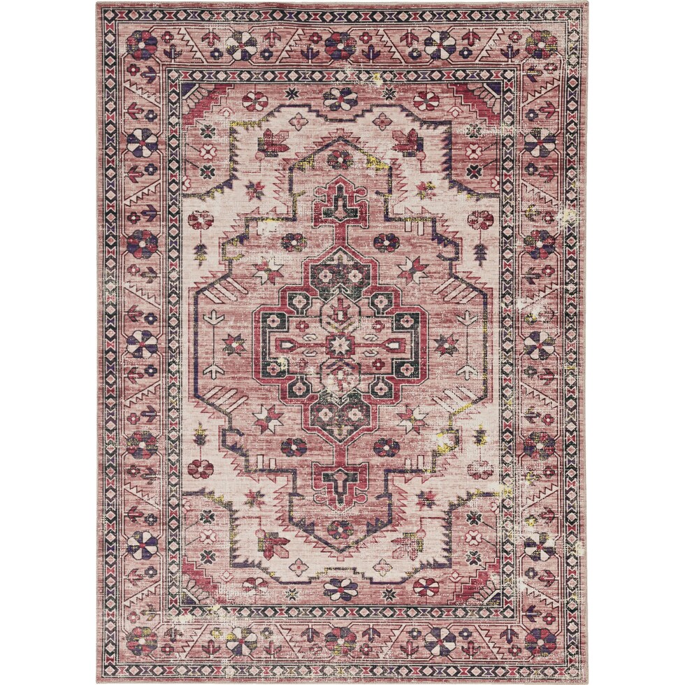 ambrose red area rug  x    