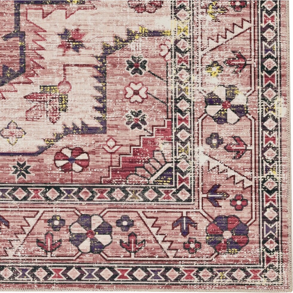 ambrose red area rug  x    