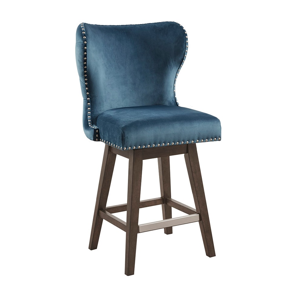 amenadiel blue counter height stool   