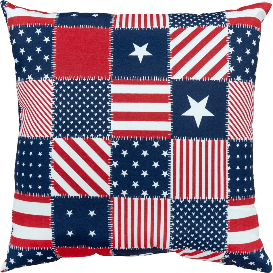 america multicolor outdoor pillow   