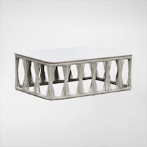 amherst white outdoor coffee table   