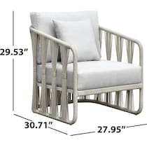 amherst white outdoor sofa set   