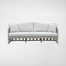 amherst white outdoor sofa   