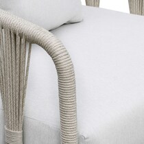 amherst white outdoor sofa   
