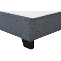 amina gray queen bed   