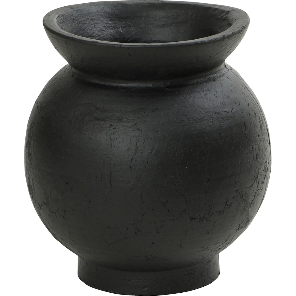 amore black vase   