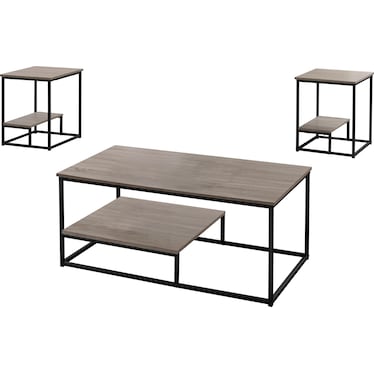 Amos Coffee Table and 2 End Tables