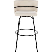 anabelle cream black bar stool   