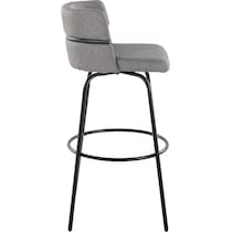 anabelle gray black bar stool   