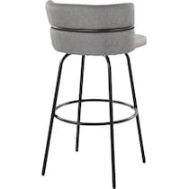 anabelle gray black bar stool   