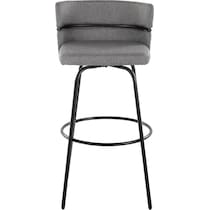 anabelle gray black bar stool   