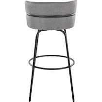 anabelle gray black bar stool   
