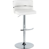 anabelle white bar stool   