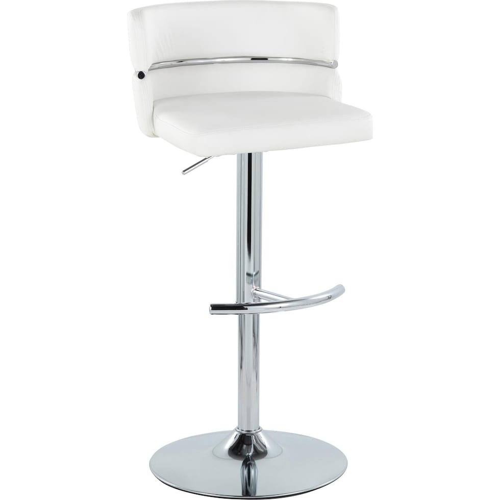 anabelle white bar stool   
