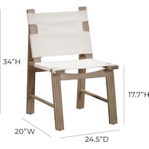 anaheim white dining chair   