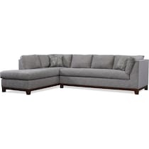 anderson gray  pc sectional with left facing chaise   