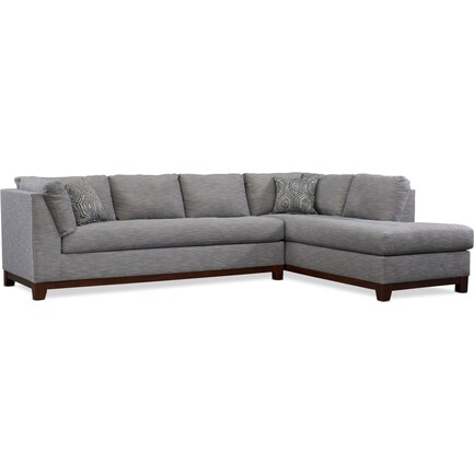 Anderson 2-Piece Sectional with Right-Facing Chaise - Gray