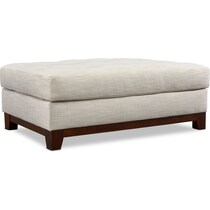 anderson white ottoman   
