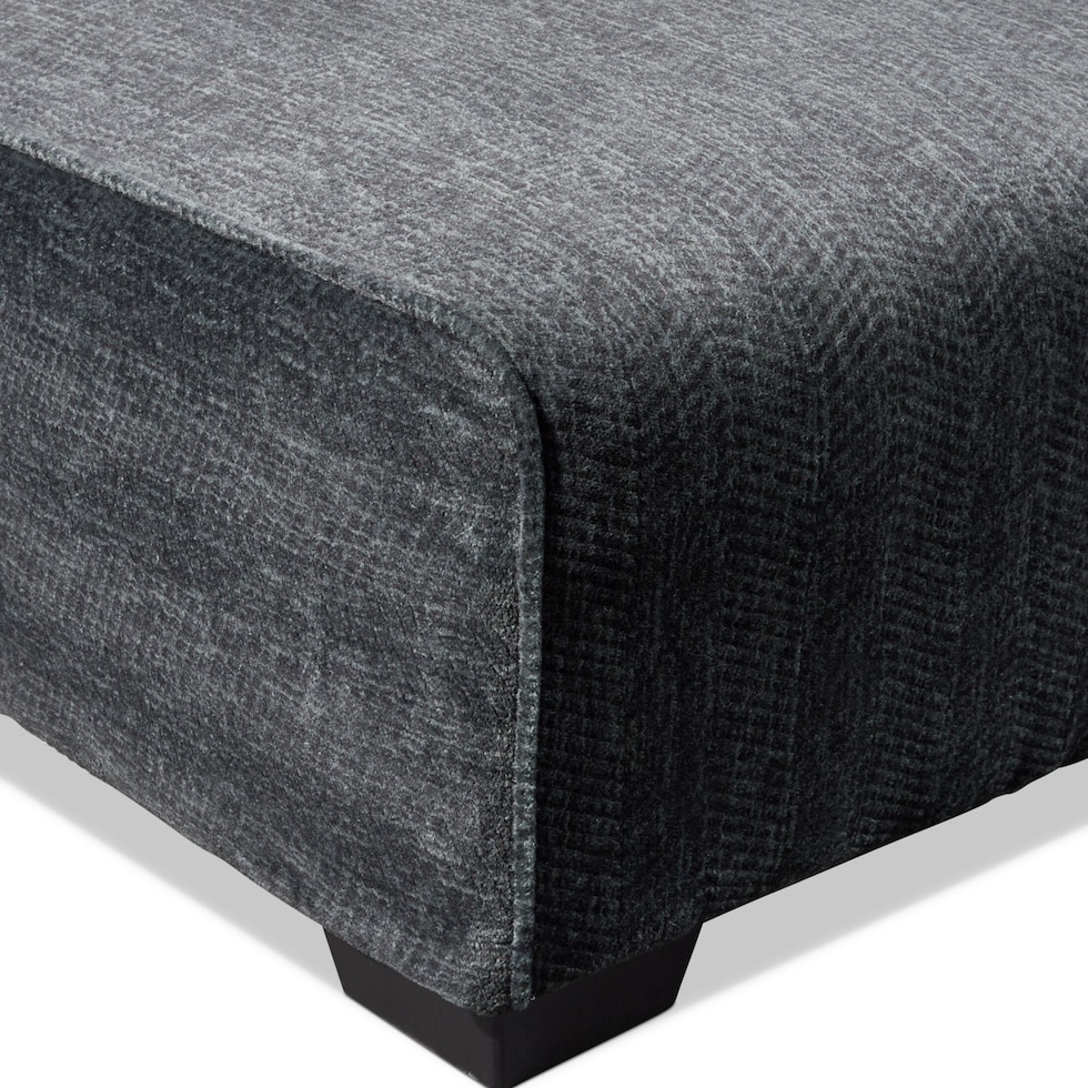andi gray ottoman   