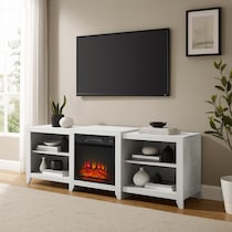 andie white entertainment wall unit   