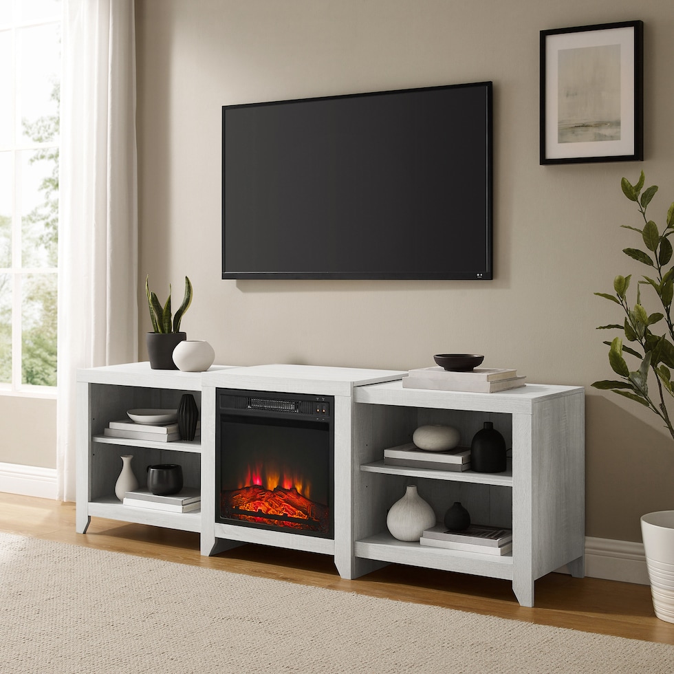 andie white entertainment wall unit   