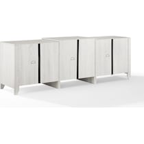 andie white entertainment wall unit   