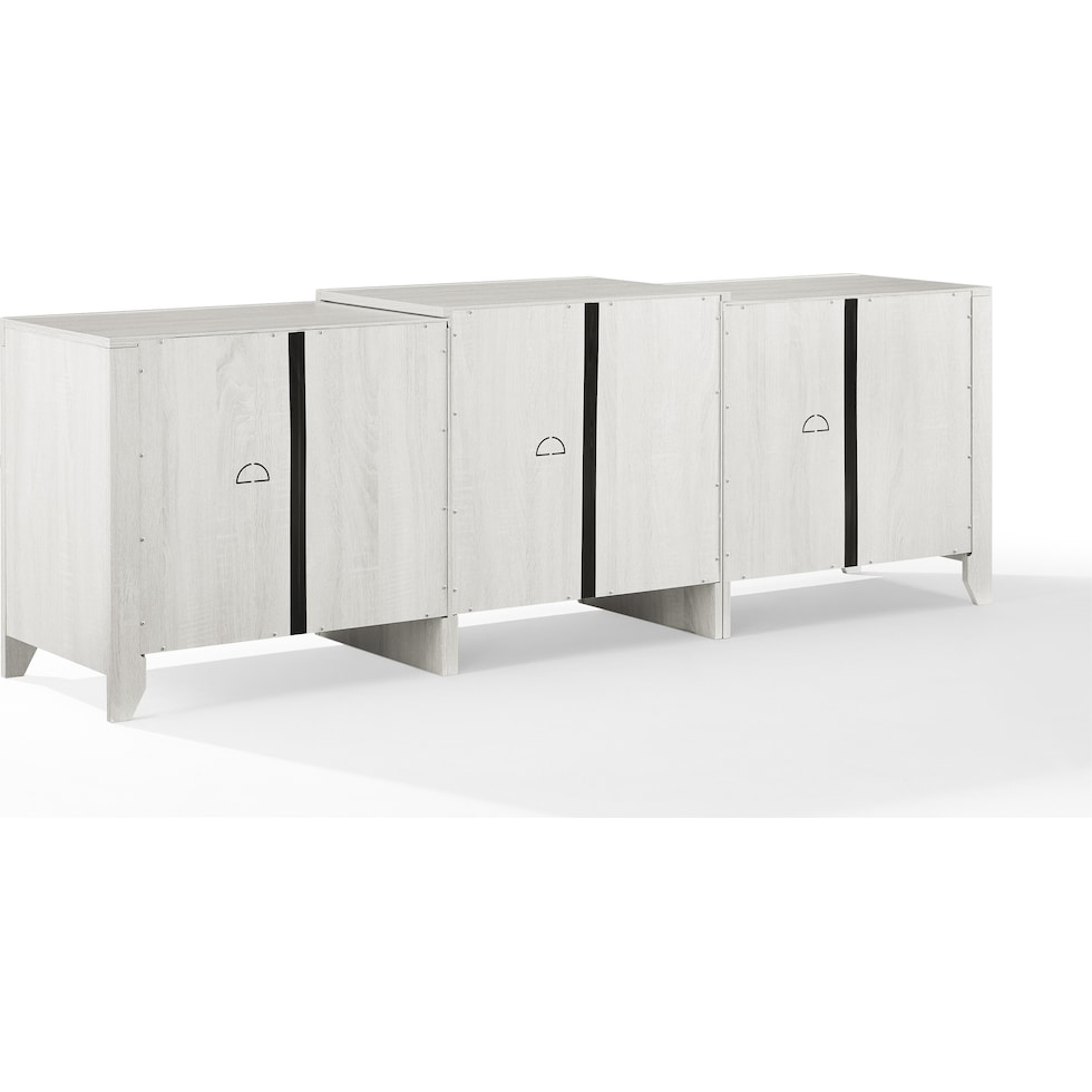 andie white entertainment wall unit   