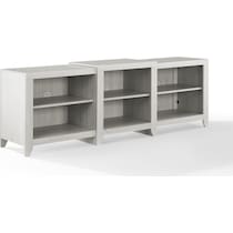 andie white entertainment wall unit   