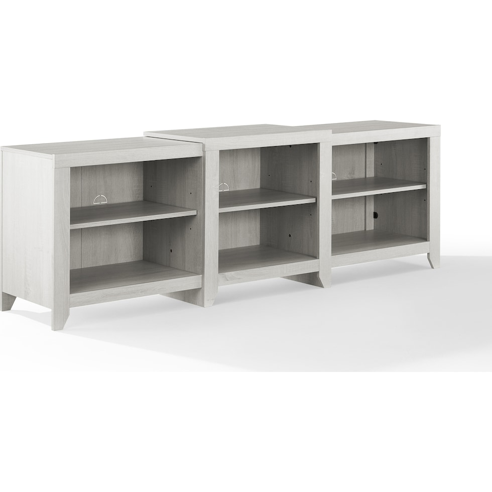andie white entertainment wall unit   