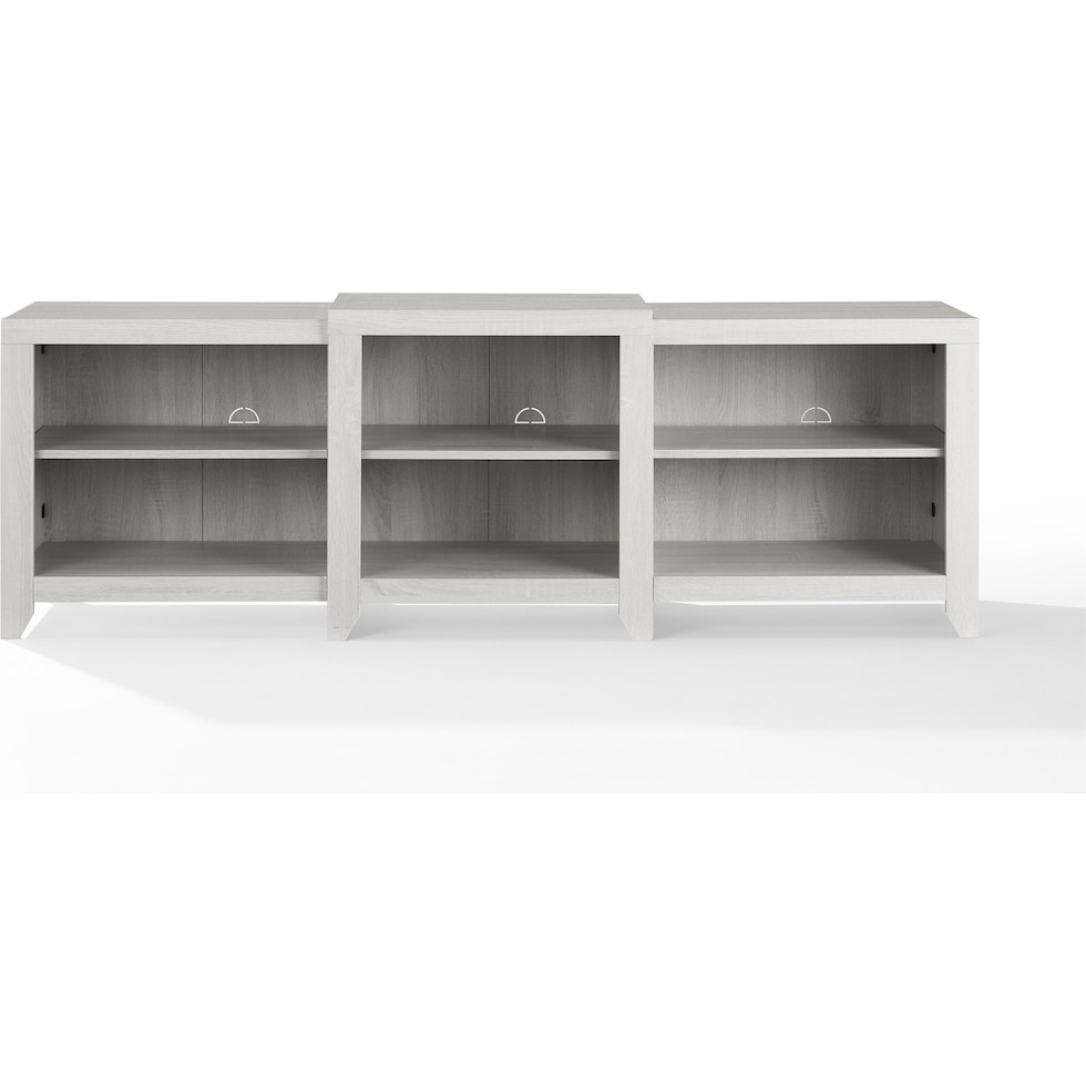 andie white entertainment wall unit   