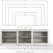 andie white entertainment wall unit   