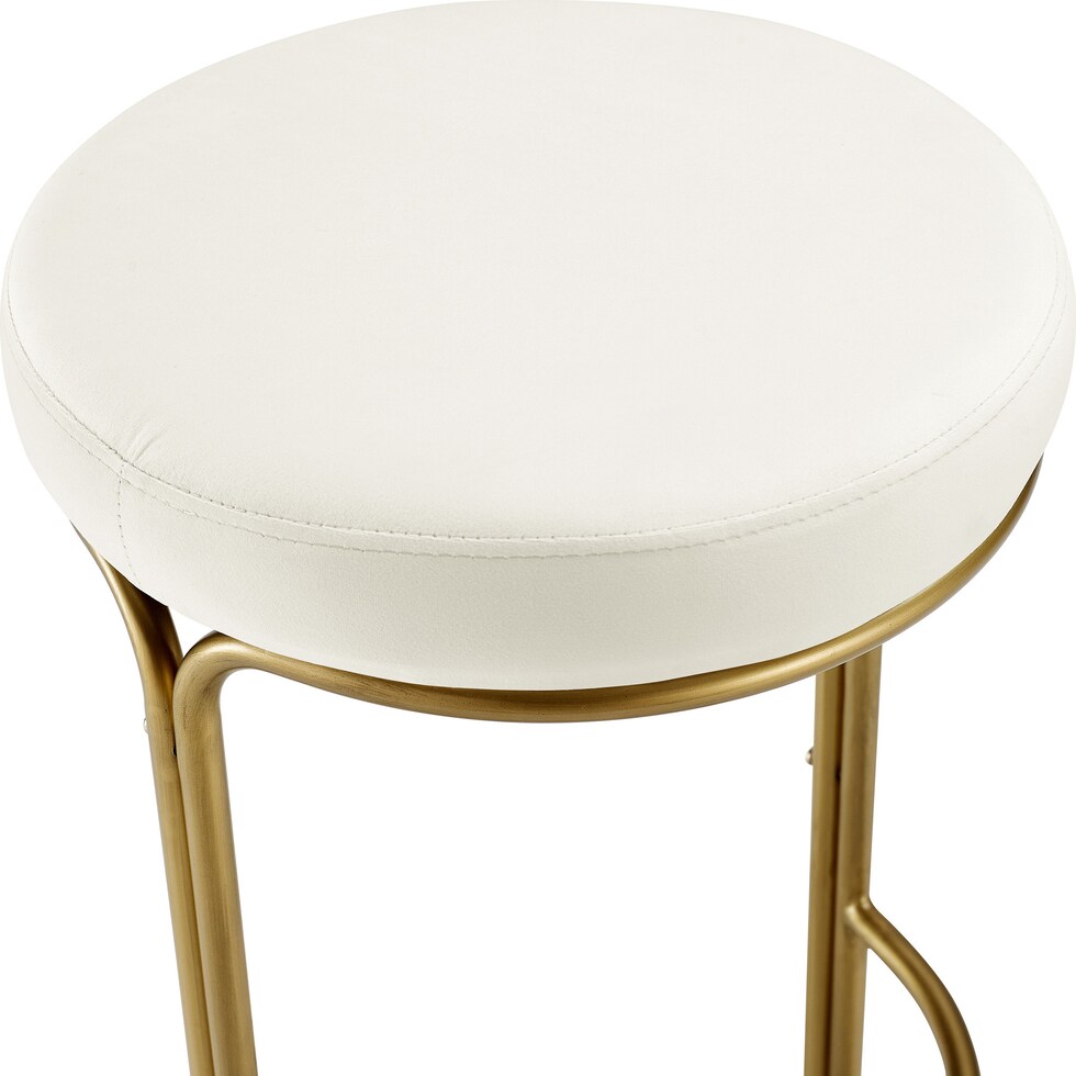 andover white gold counter height stool   