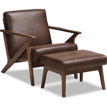 Andrea Accent Chair and Ottoman